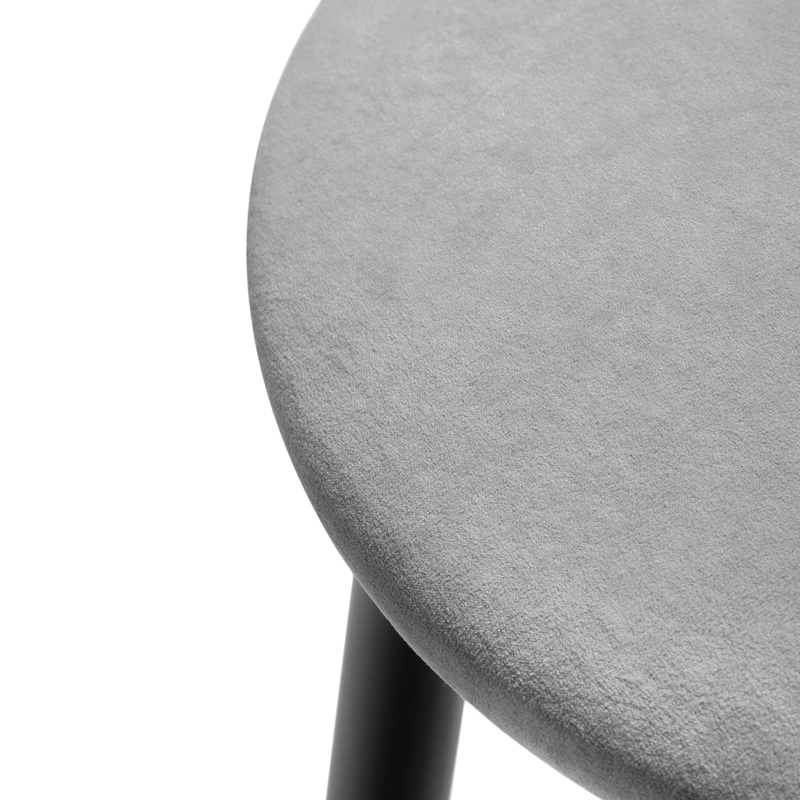 Барный стул, Гангток катания сильвер / черный матовый