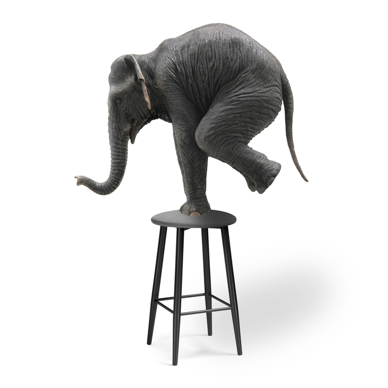 Барный стул, Гангток катания сильвер / черный матовый