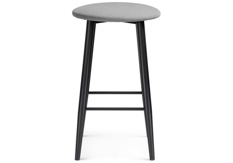 Барный стул, Гангток катания сильвер / черный матовый