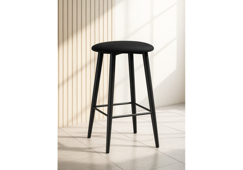 Барный стул, Гангток катания блэк / черный матовый