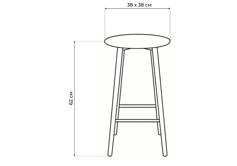 Барный стул, Гангток катания блэк / черный матовый