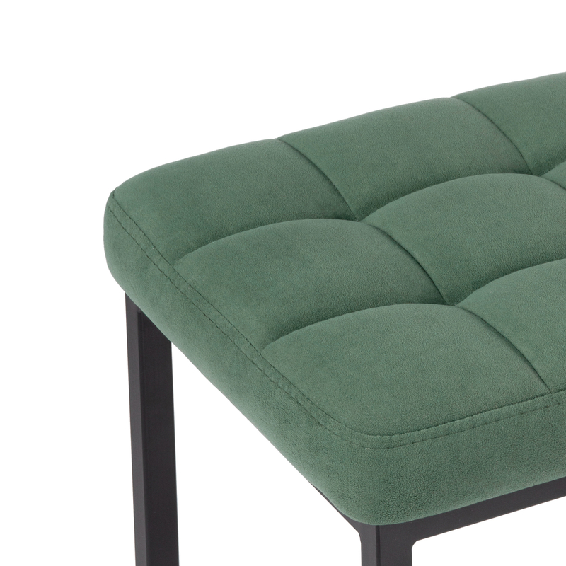 Барный стул, Лофт катания изумруд / черный матовый