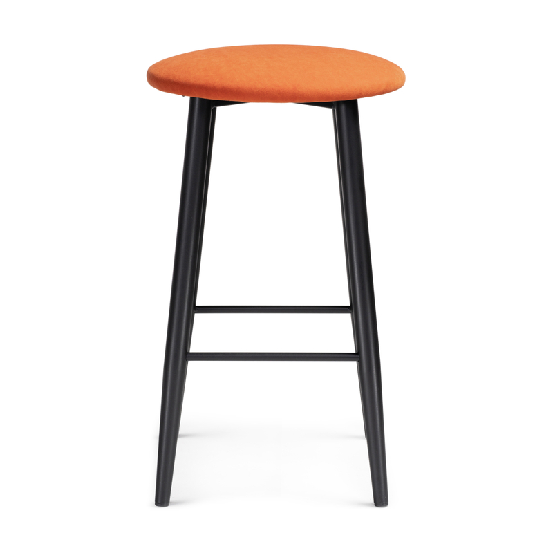 Барный стул, Гангток катания флам / черный матовый