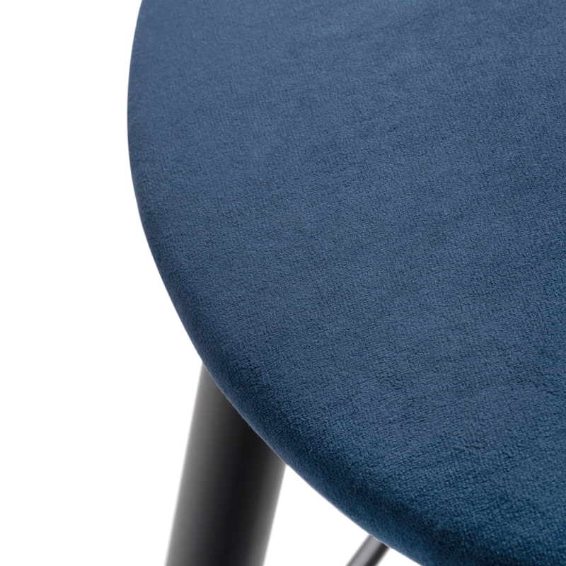 Барный стул, Гангток темно-синий / черный матовый