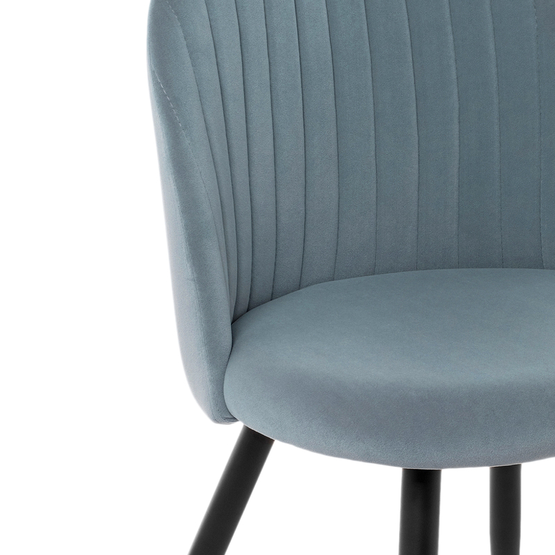 Стул на металлокаркасе, Gabi 1 light blue / black