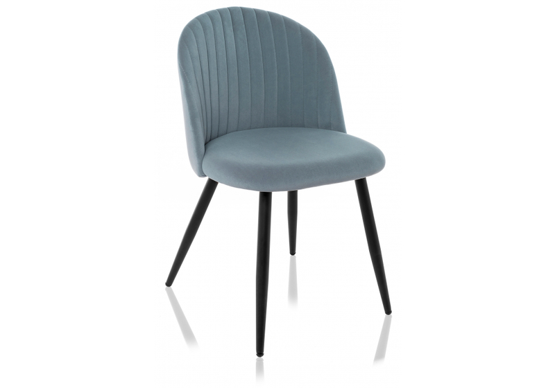 Стул на металлокаркасе, Gabi 1 light blue / black