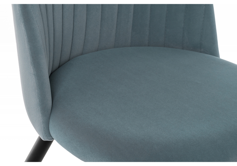 Стул на металлокаркасе, Gabi 1 light blue / black