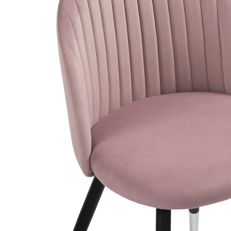 Стул на металлокаркасе, Gabi light purple / black