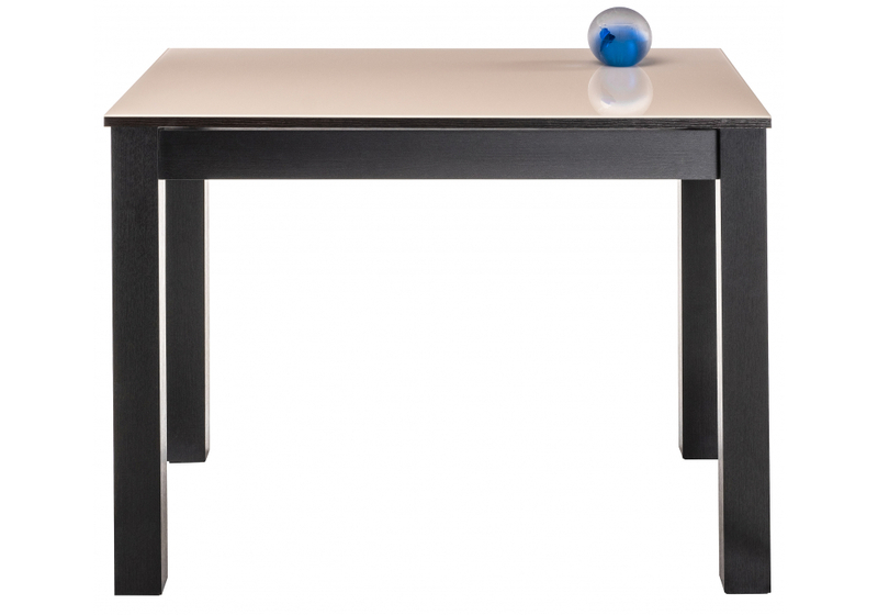 Стол стеклянный, Раймунд бежевый / венге