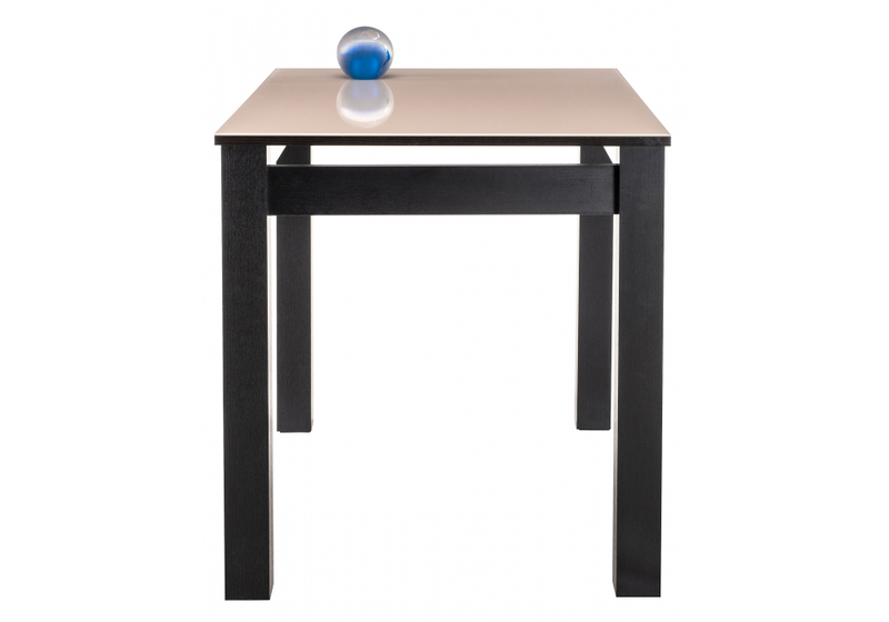 Стол стеклянный, Раймунд бежевый / венге