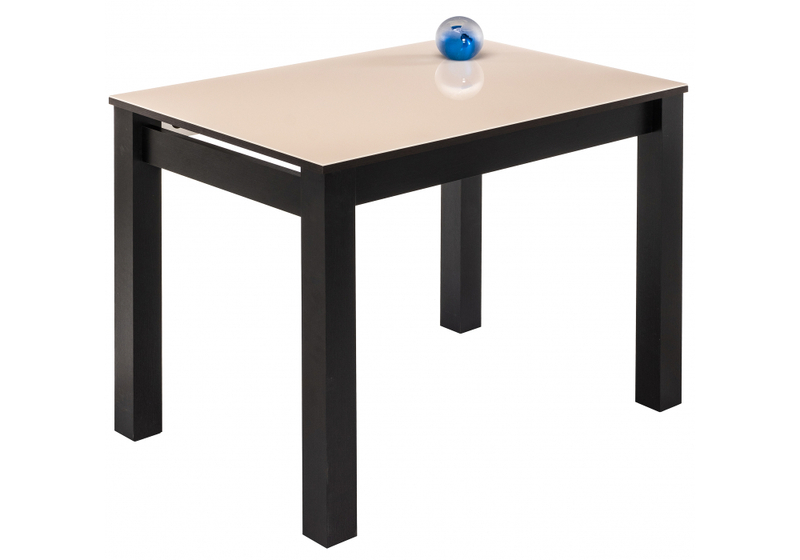 Стол стеклянный, Раймунд бежевый / венге