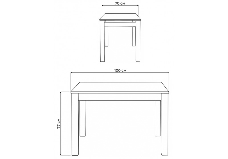 Стол стеклянный, Раймунд венге