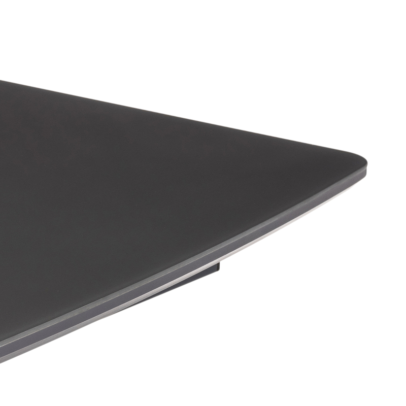 Стол стеклянный, Теон дуб антор натуральный / графит