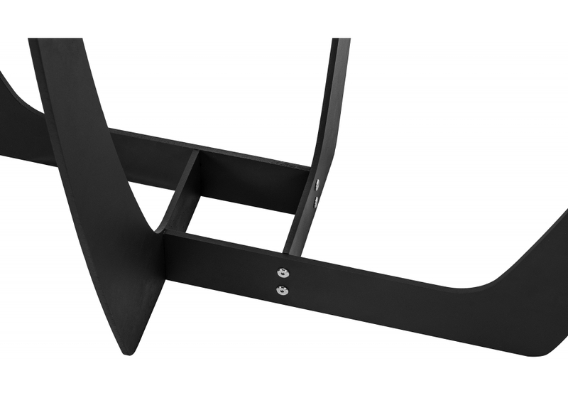 Стол деревянный, Миссандея белый мрамор / графит