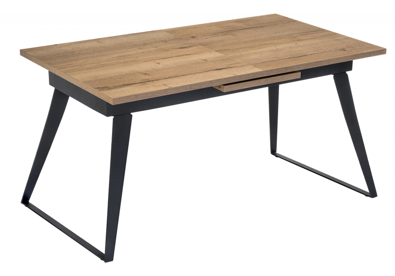 Стол деревянный, Кхал галифакс натуральный / графит