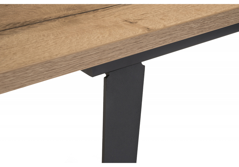 Стол деревянный, Кхал галифакс натуральный / графит