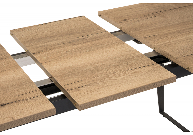 Стол деревянный, Кхал галифакс натуральный / графит