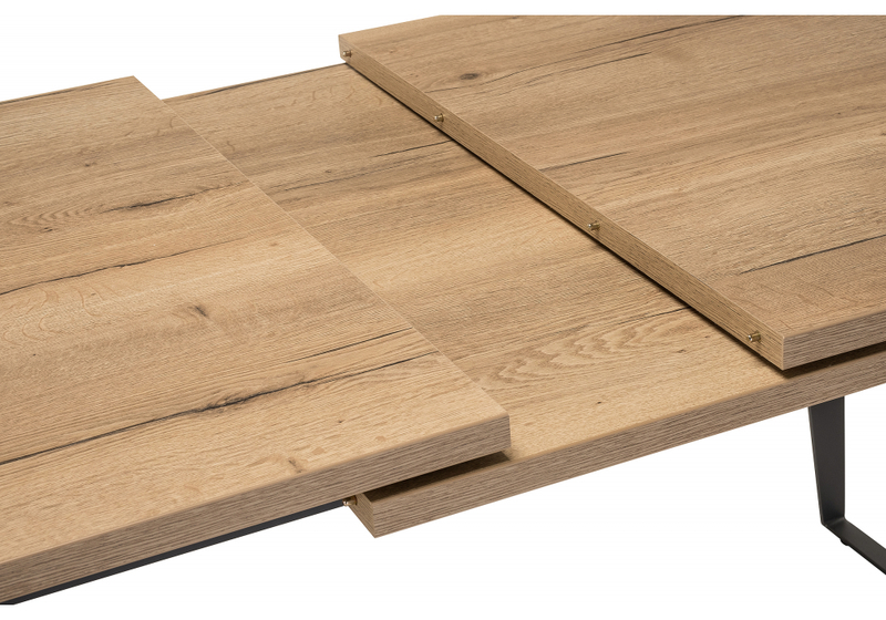 Стол деревянный, Кхал галифакс натуральный / графит