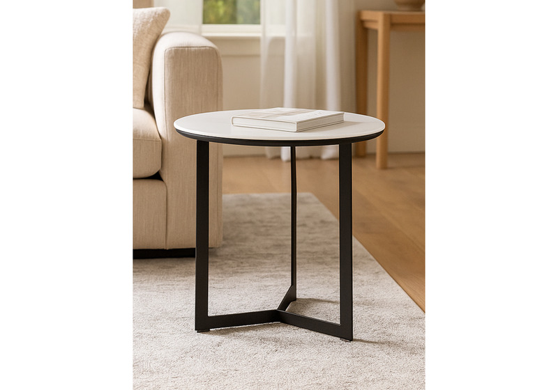 Журнальный стол, Роб D-450 белый мрамор