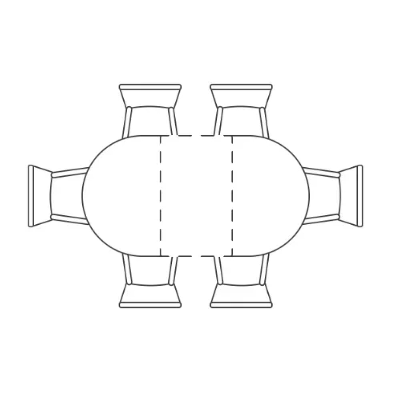 Стол стеклянный, Кловис вставка стекло черный мрамор / черный