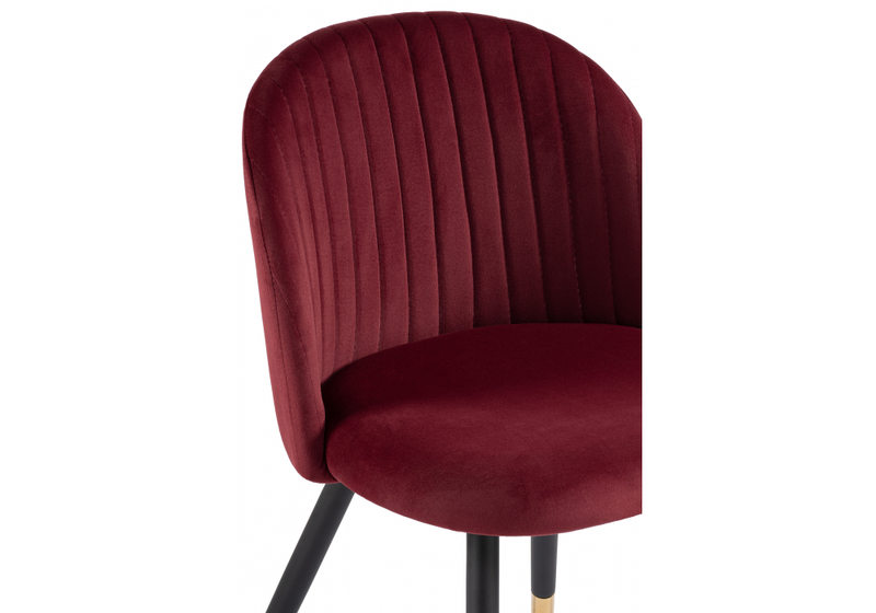 Стул на металлокаркасе, Gabi wine red / black