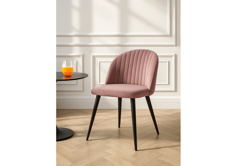 Стул на металлокаркасе, Gabi 1 light purple / black