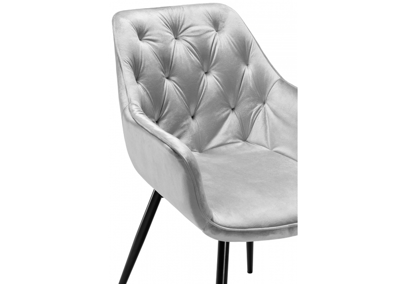 Стул на металлокаркасе, Remo light gray