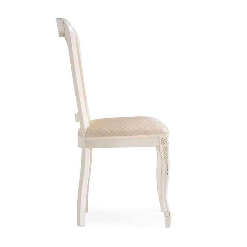 Стул деревянный, Клето патина золото / ромб