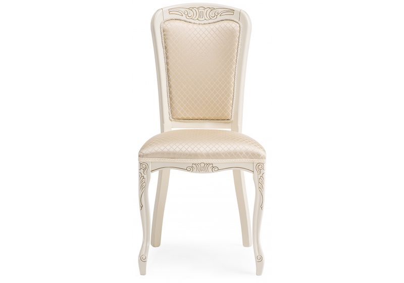 Стул деревянный, Клето патина золото / ромб