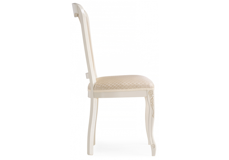 Стул деревянный, Клето патина золото / ромб