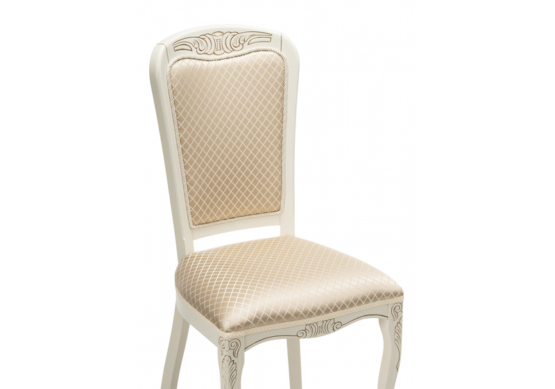 Стул деревянный, Клето патина золото / ромб