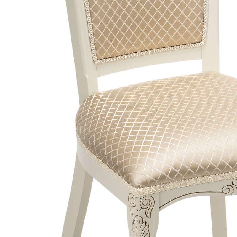 Стул деревянный, Клето патина золото / ромб