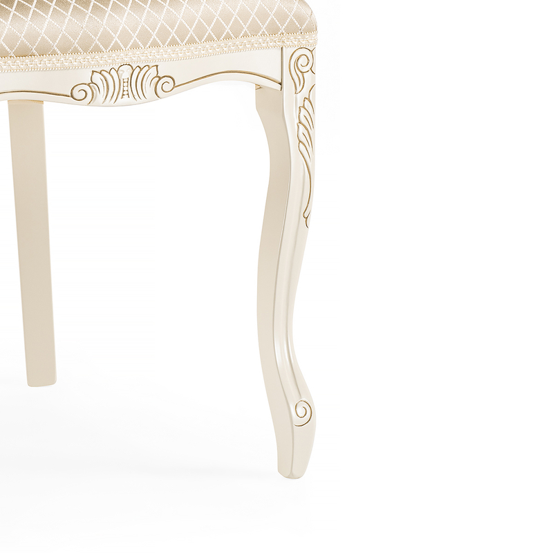 Стул деревянный, Клето патина золото / ромб