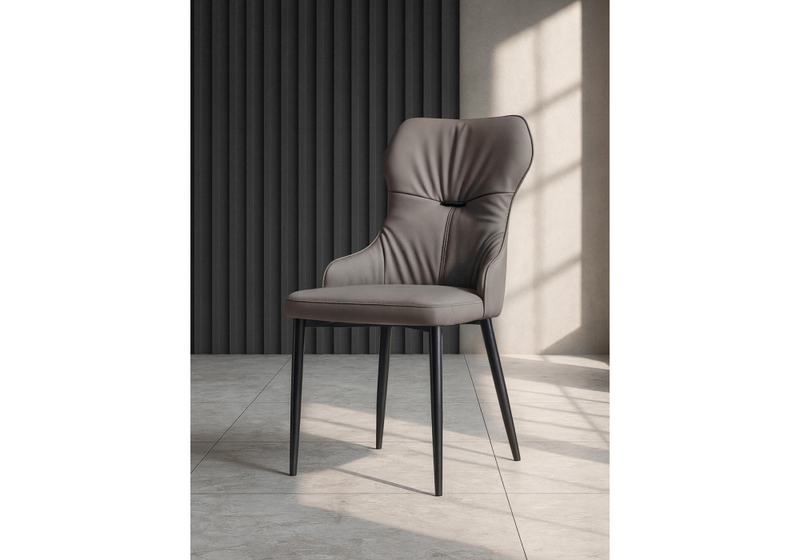 Стул на металлокаркасе, Neli gray / black