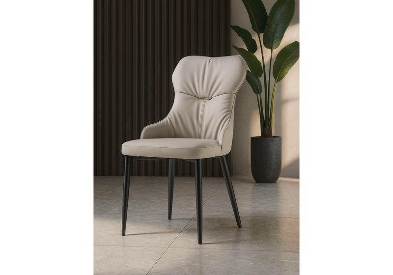 Стул на металлокаркасе, Neli beige / black
