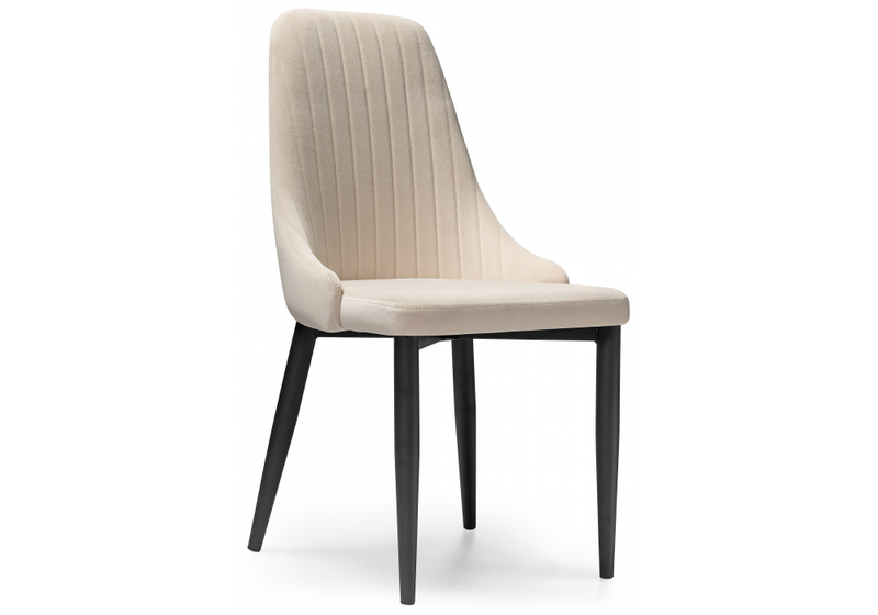 Стул на металлокаркасе, Kora beige / black