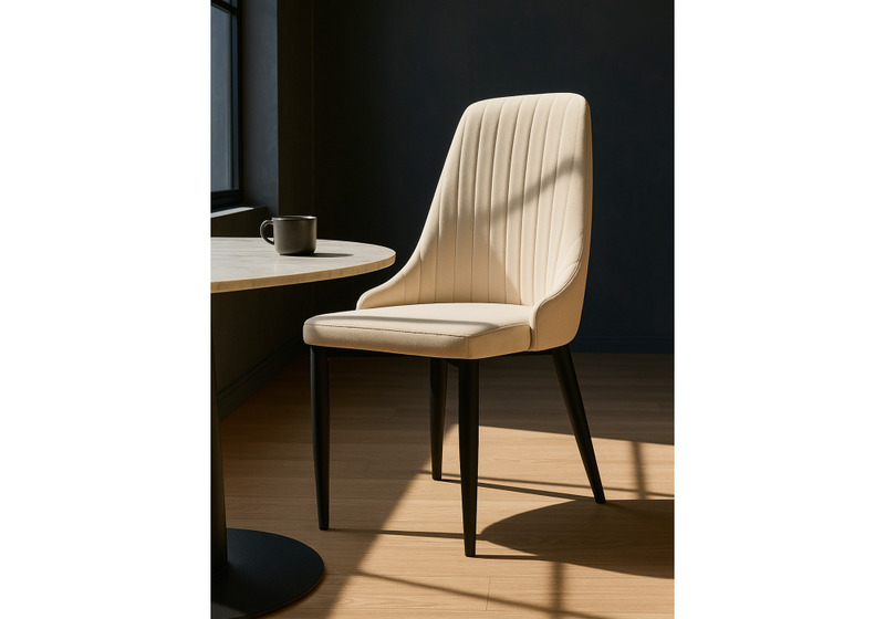 Стул на металлокаркасе, Kora beige / black