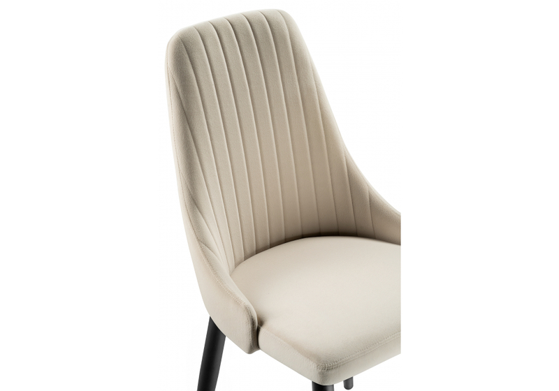 Стул на металлокаркасе, Kora beige / black