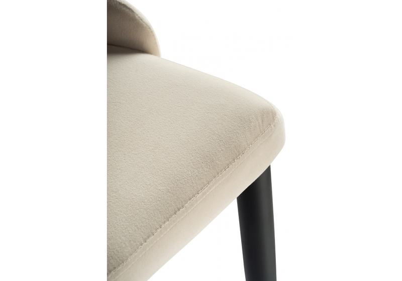 Стул на металлокаркасе, Kora beige / black