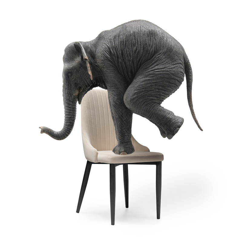 Стул на металлокаркасе, Kora beige / black