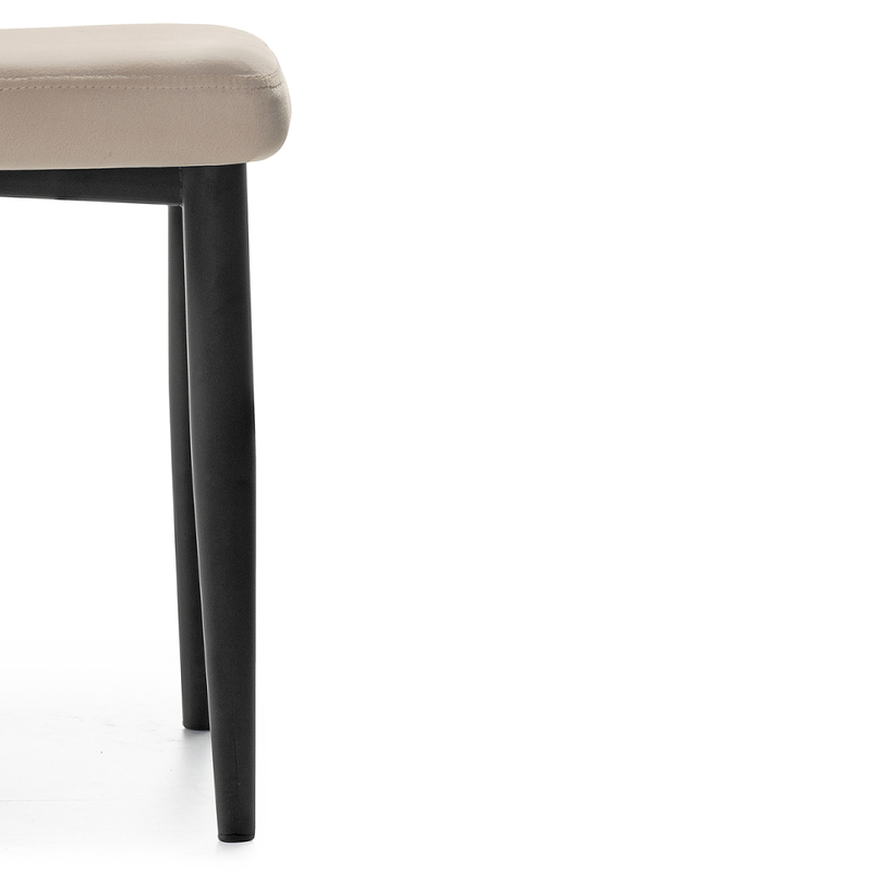 Стул на металлокаркасе, Kora beige / black