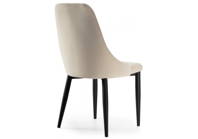 Стул на металлокаркасе, Kora beige / black