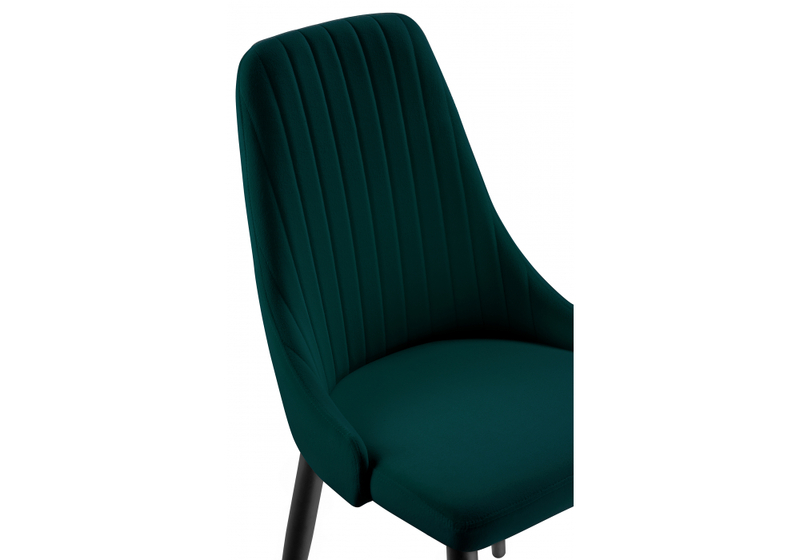 Стул на металлокаркасе, Kora green / black