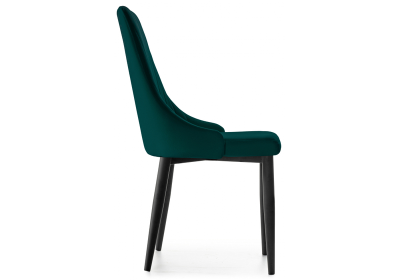 Стул на металлокаркасе, Kora green / black