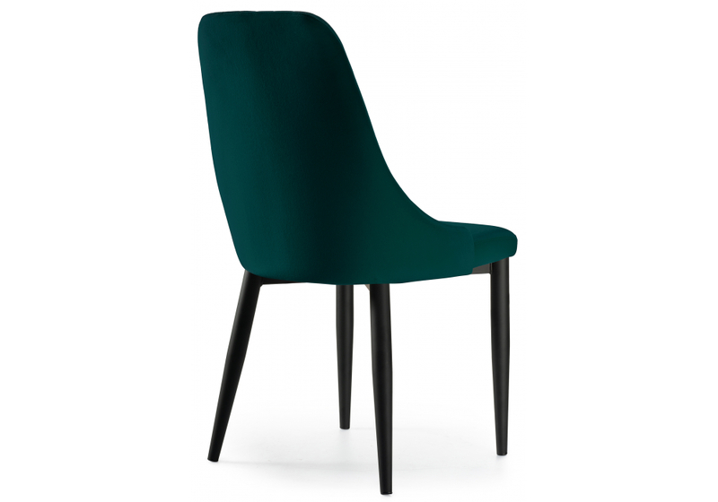 Стул на металлокаркасе, Kora green / black