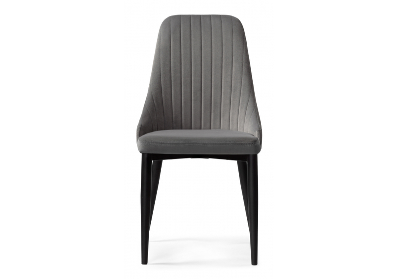 Стул на металлокаркасе, Kora dark gray / black