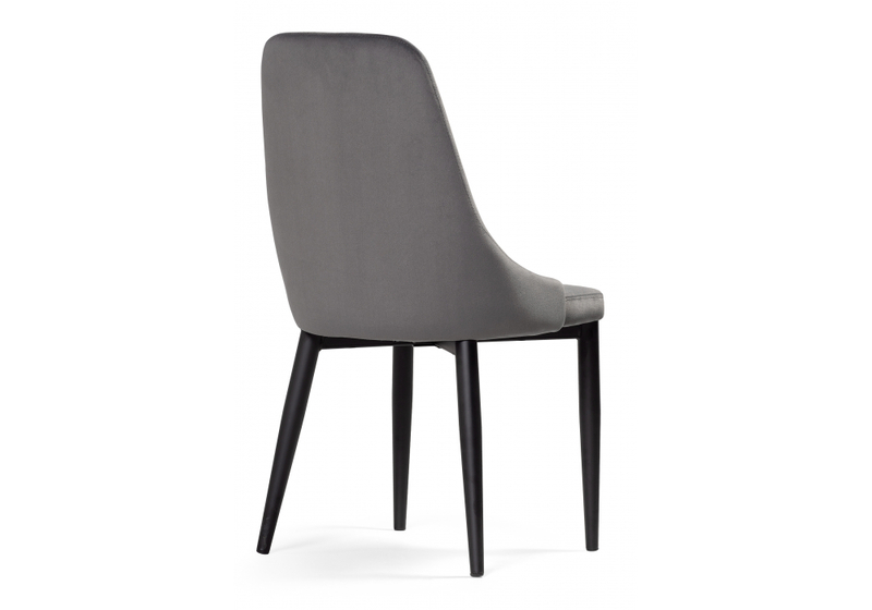 Стул на металлокаркасе, Kora dark gray / black