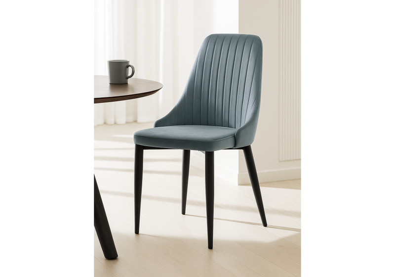 Стул на металлокаркасе, Kora gray / black