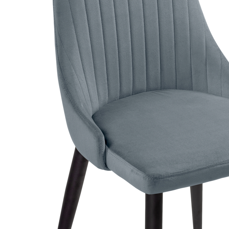 Стул на металлокаркасе, Kora gray / black