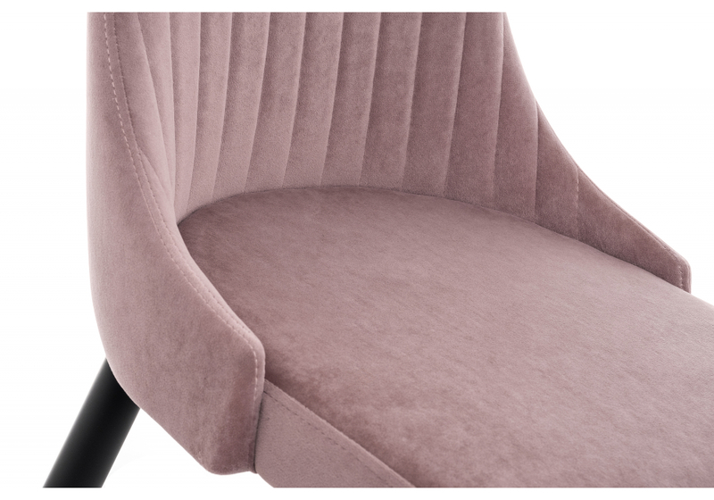 Стул на металлокаркасе, Kora light purple / black